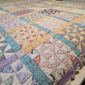 Vintage Handmade Patchwork Quilt